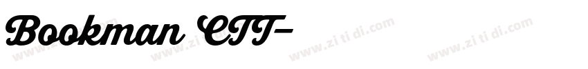 Bookman CTT字体转换